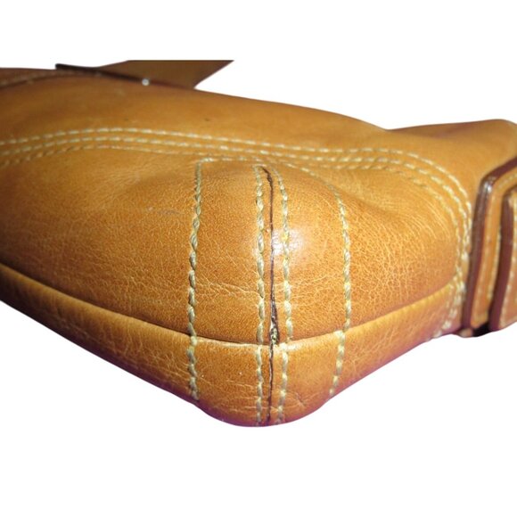 COACH 2005 Vintage Demi Buckle Flap Leather Soho in Camel Brown - Picture 9 of 15